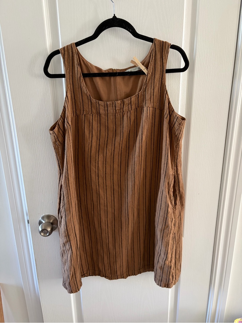 cleo Tan Striped Sleeveless dress preppy y2k vintage